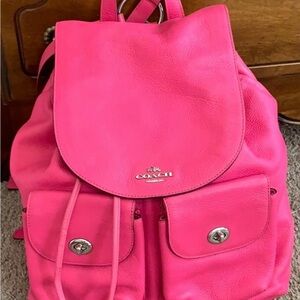 Coach Pink backpack purse/bag